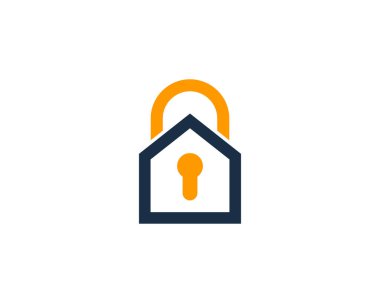 Güvenlik ev ev Logo simge tasarım