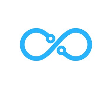 Dijital Infinity Logo simge tasarım