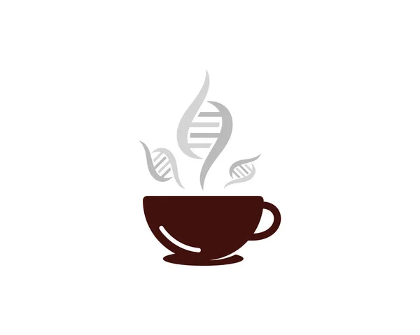 Дизайн Логотипа Coffee Dna — стоковый вектор