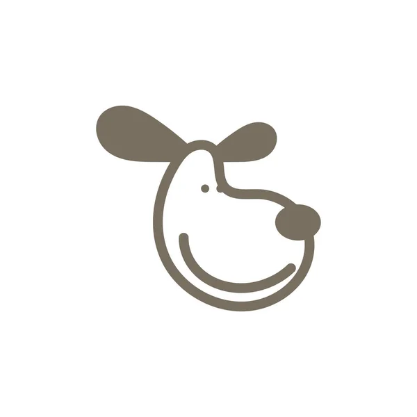 Hund Tier Tier Logo Ikone Design — Stockvektor