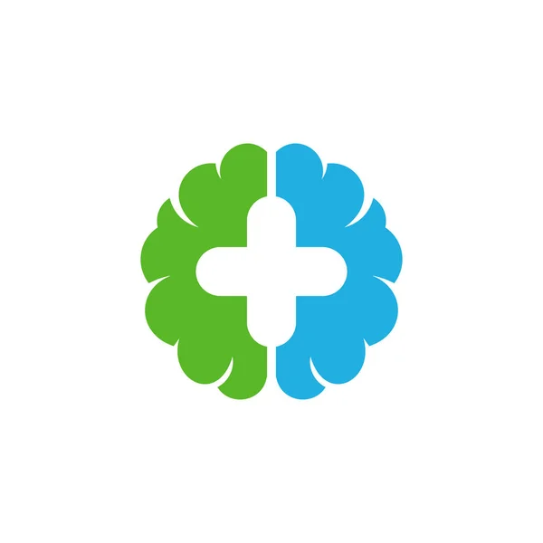 Diseño Del Icono Del Logotipo Del Cerebro Médico — Archivo Imágenes Vectoriales