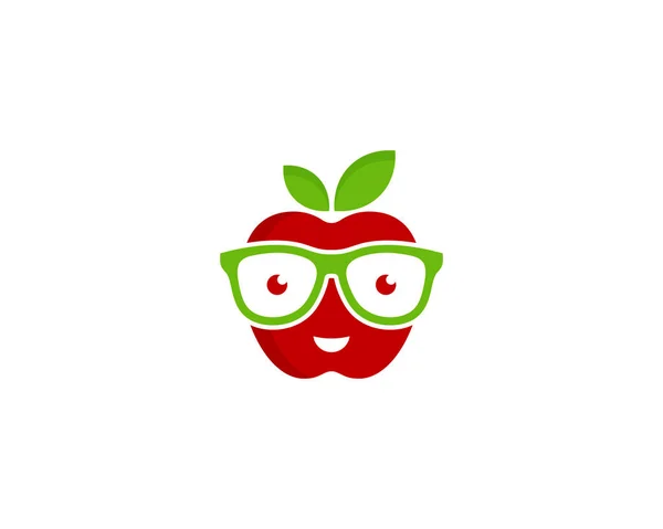 Geek Fruit Logo Icône Design — Image vectorielle