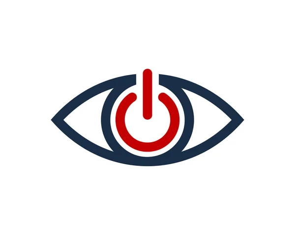 Ström Eye Logo Ikon Design — Stock vektor