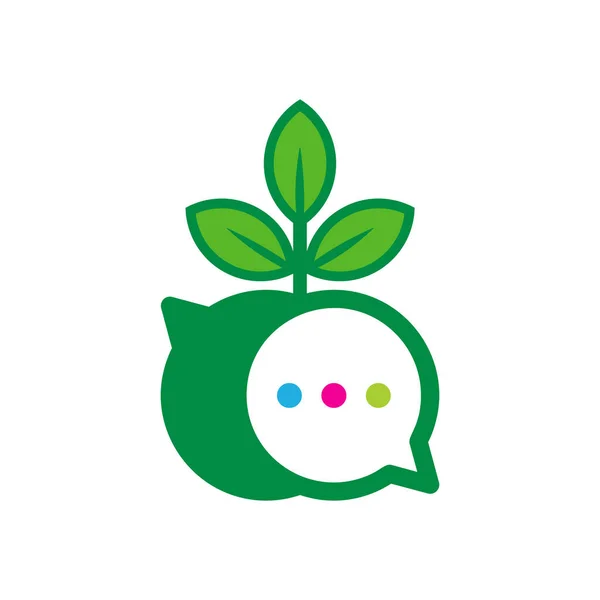 Logo Chat Vert Icône Design — Image vectorielle