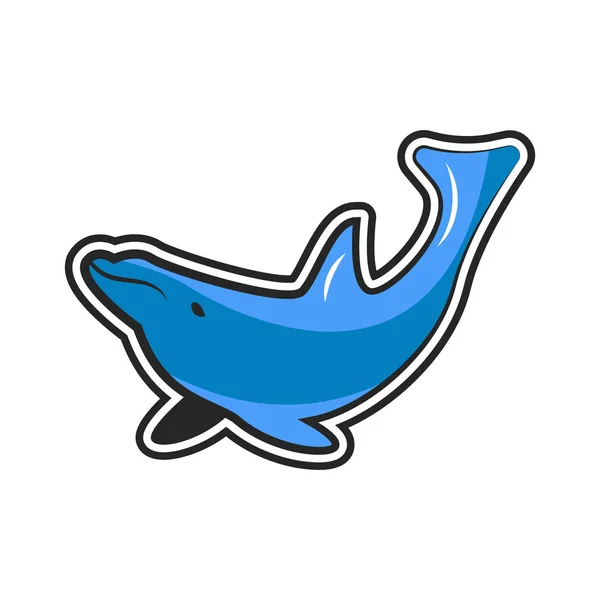 Projekt Logo Ikonę Dolphin — Wektor stockowy