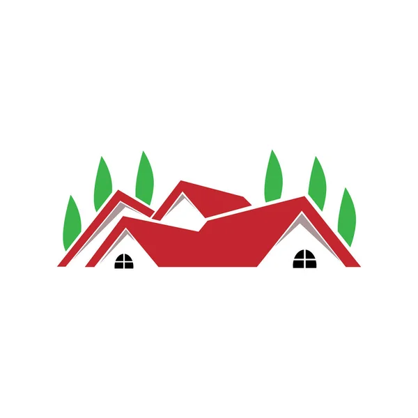 Casa Inicio Logo Icono Diseño — Vector de stock