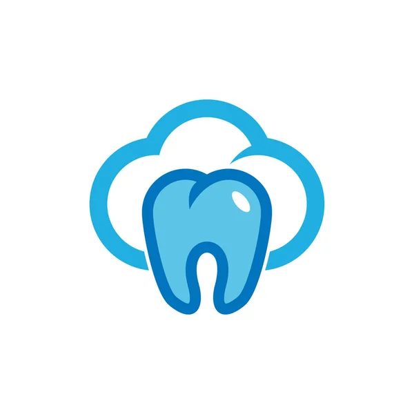 Design Ícone Logotipo Nuvem Dental —  Vetores de Stock