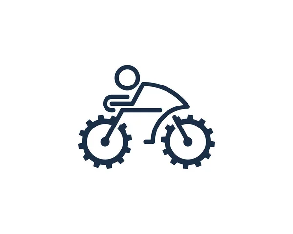Інструмент Велосипед Логотип Піктограма Дизайн — стоковий вектор