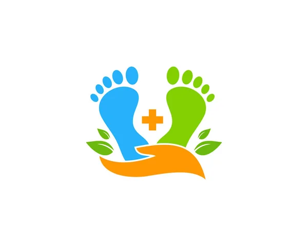 Foot Care Logo Ikon Design — Stock vektor