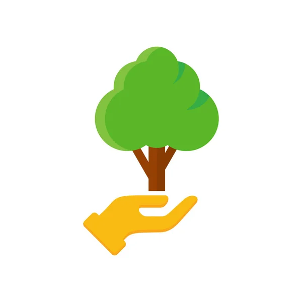 树护理徽标图标设计 — 图库矢量图片