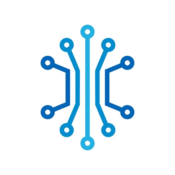 Digitální Logo Ikonu Design — Stockový vektor