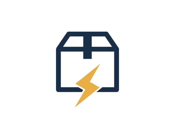 電源ボックスのロゴ アイコン デザイン — ストックベクタ