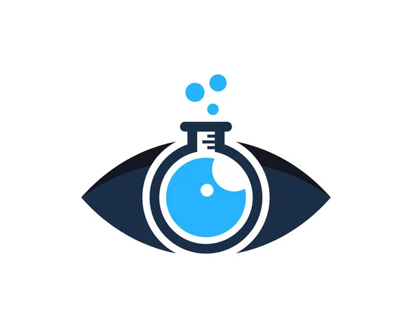 Lab Auge Logo Icon Design — Stockvektor