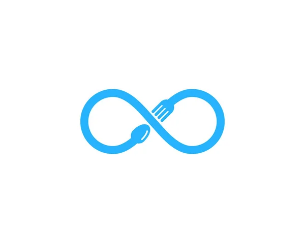 無限食品ロゴ アイコンのデザイン — ストックベクタ