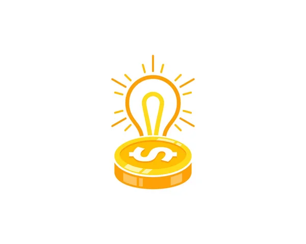 Diseño Iconos Logotipo Moneda Creativa — Vector de stock