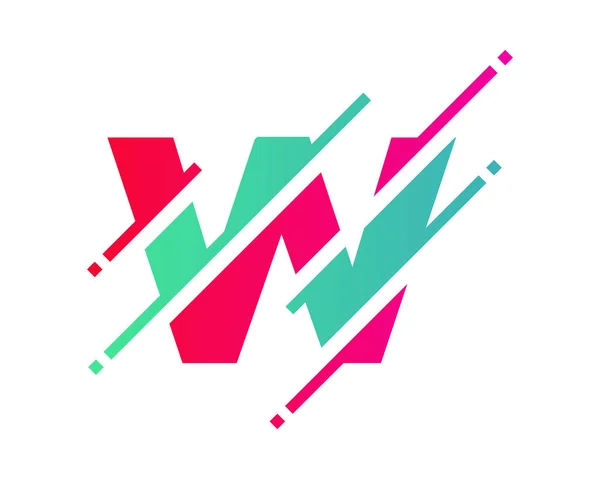 Digital Letter Pixel Icon Logo Design Element — Stock Vector