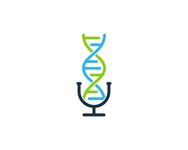 Podcast Dna Logo Icon Design — Stockvektor