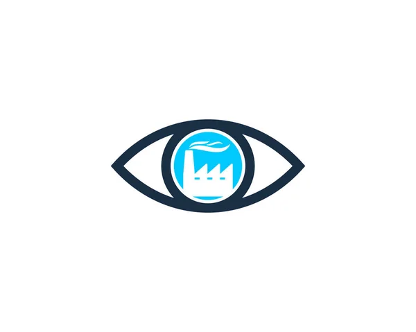 Vision Factory Logo Ikonu Design — Stockový vektor