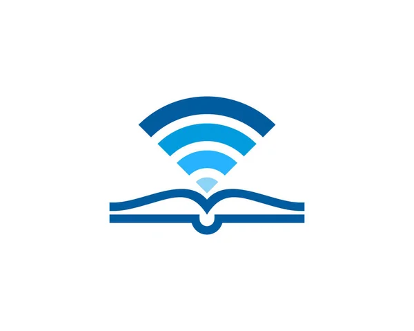 Diseño Iconos Libro Wifi — Vector de stock
