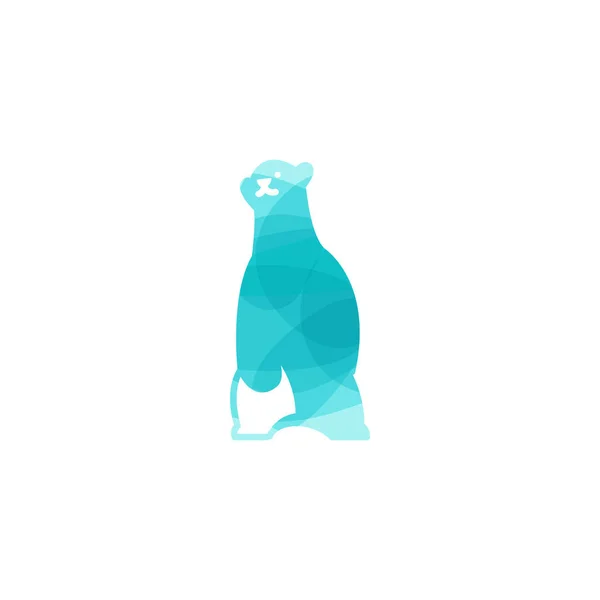 Logo Orso Icona Design — Vettoriale Stock