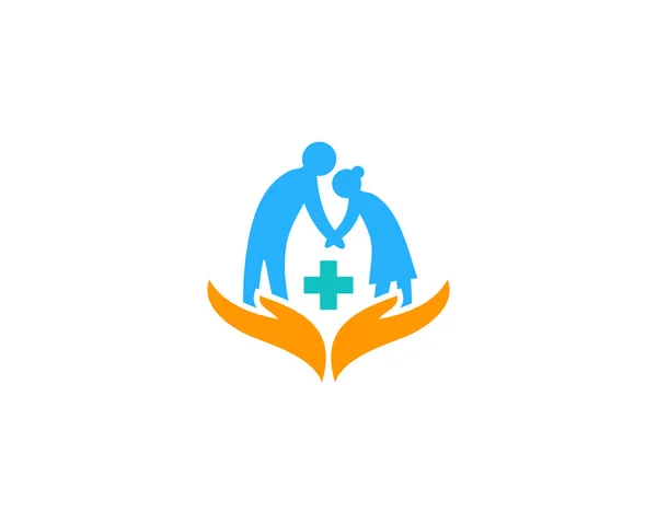 Medicinsk Vård Logo Ikon Design — Stock vektor
