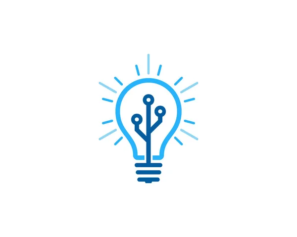 Projektowanie Technologii Pomysł Logo Ikona — Wektor stockowy