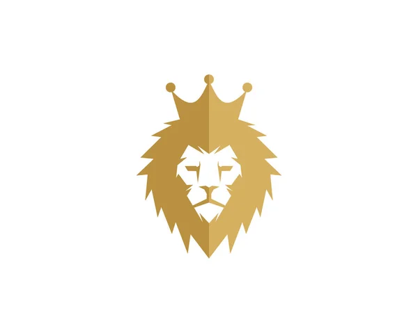 Lion King Logo Ikon Design — Stock vektor