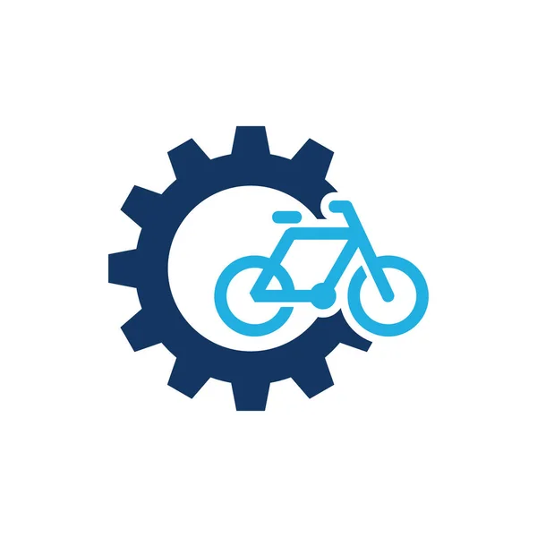 Bike Gear Logo Icon Design — Stock Vector