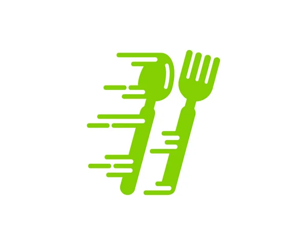 Icona Logo Fast Food Design — Vettoriale Stock