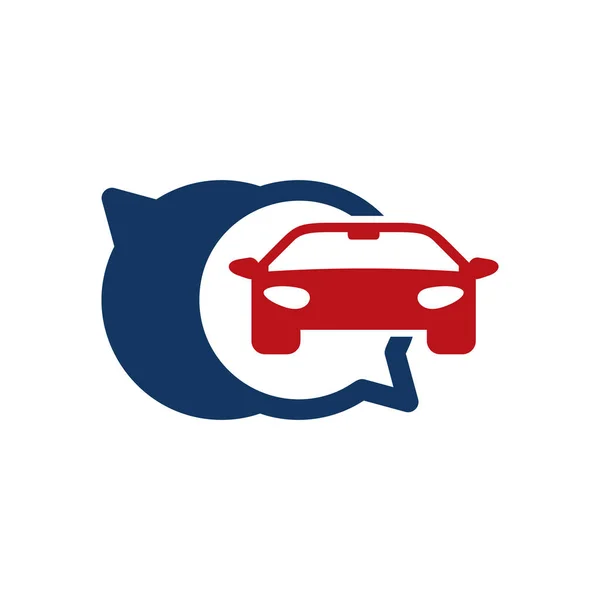 Conception Icône Logo Chat Automobile — Image vectorielle