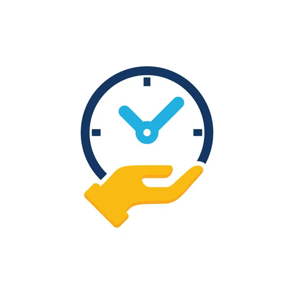 Time Care Logo Icon Design — Stock Vector