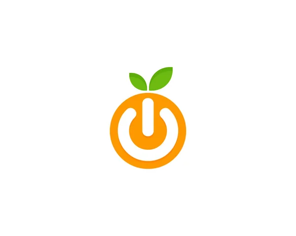 Power Fruit Logo Icon Design — Stock Vector