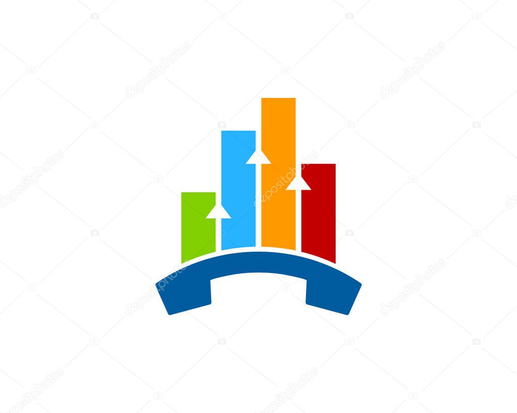 Graph Call Logo Icon Design