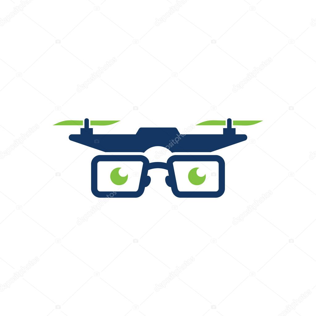 Drone Geek Logo Icon Design