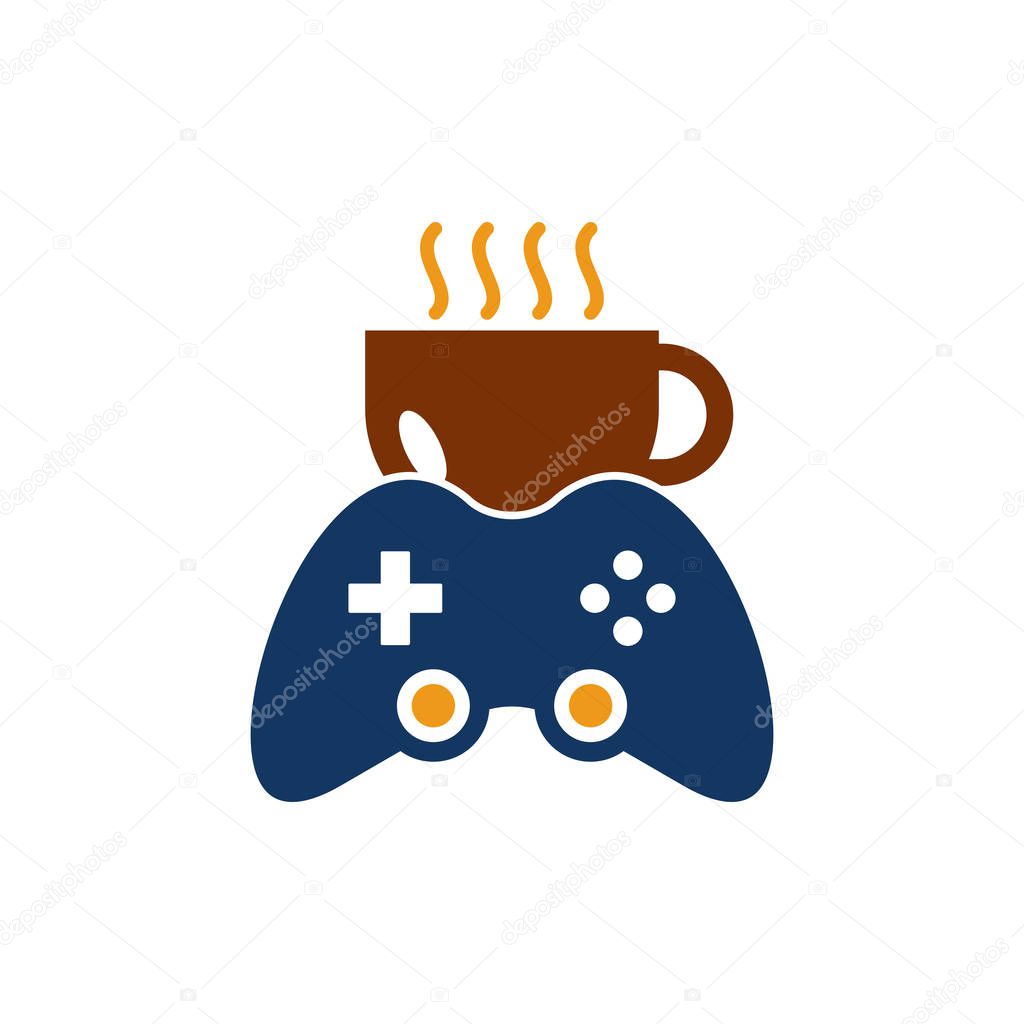 Coffee Game Logo Icon Design