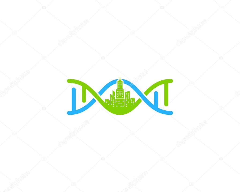 Town Dna Logo Icon Design