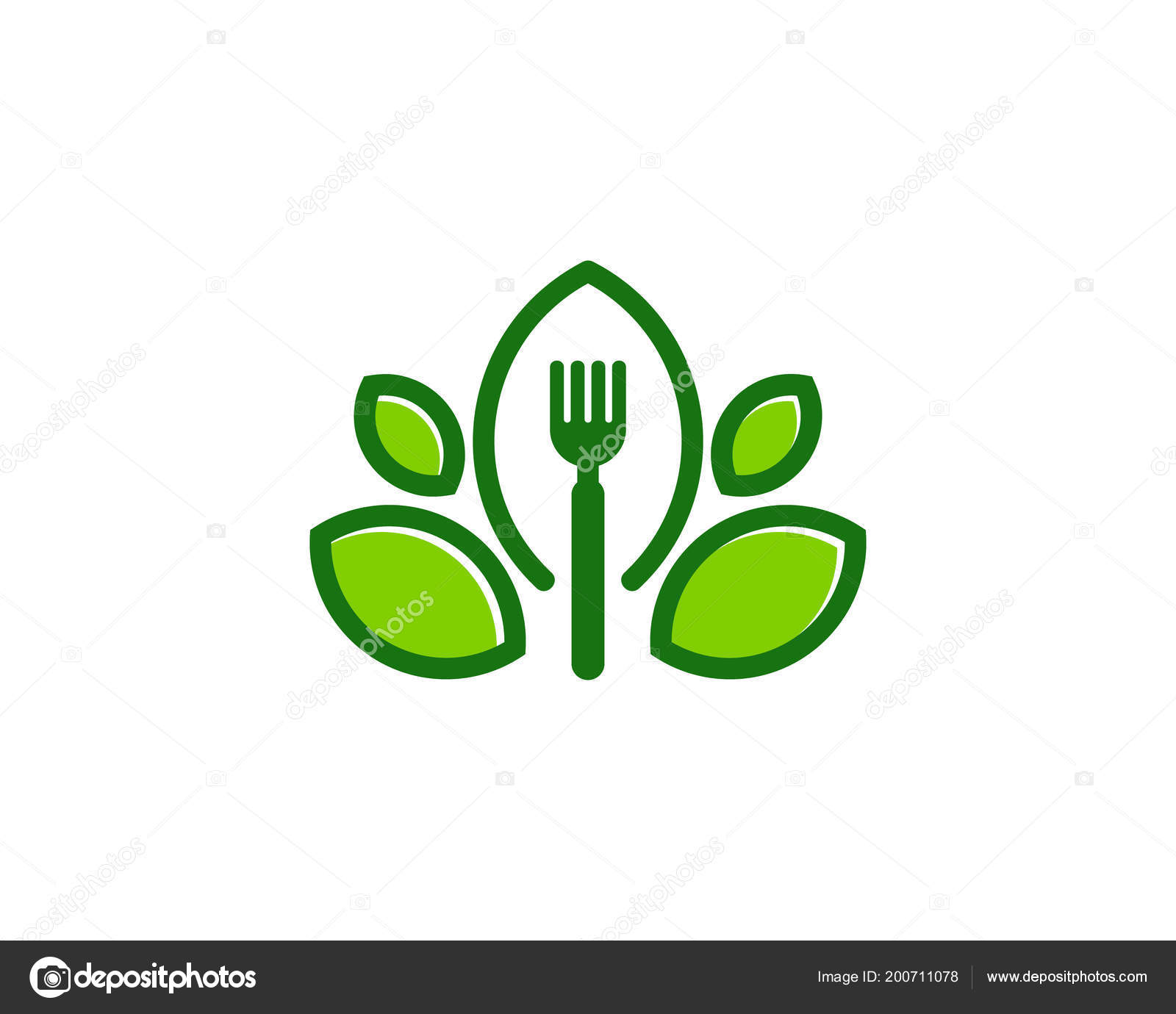 Green Food Logo Icon Design Stock Vector Image by ©putracetol #200711078