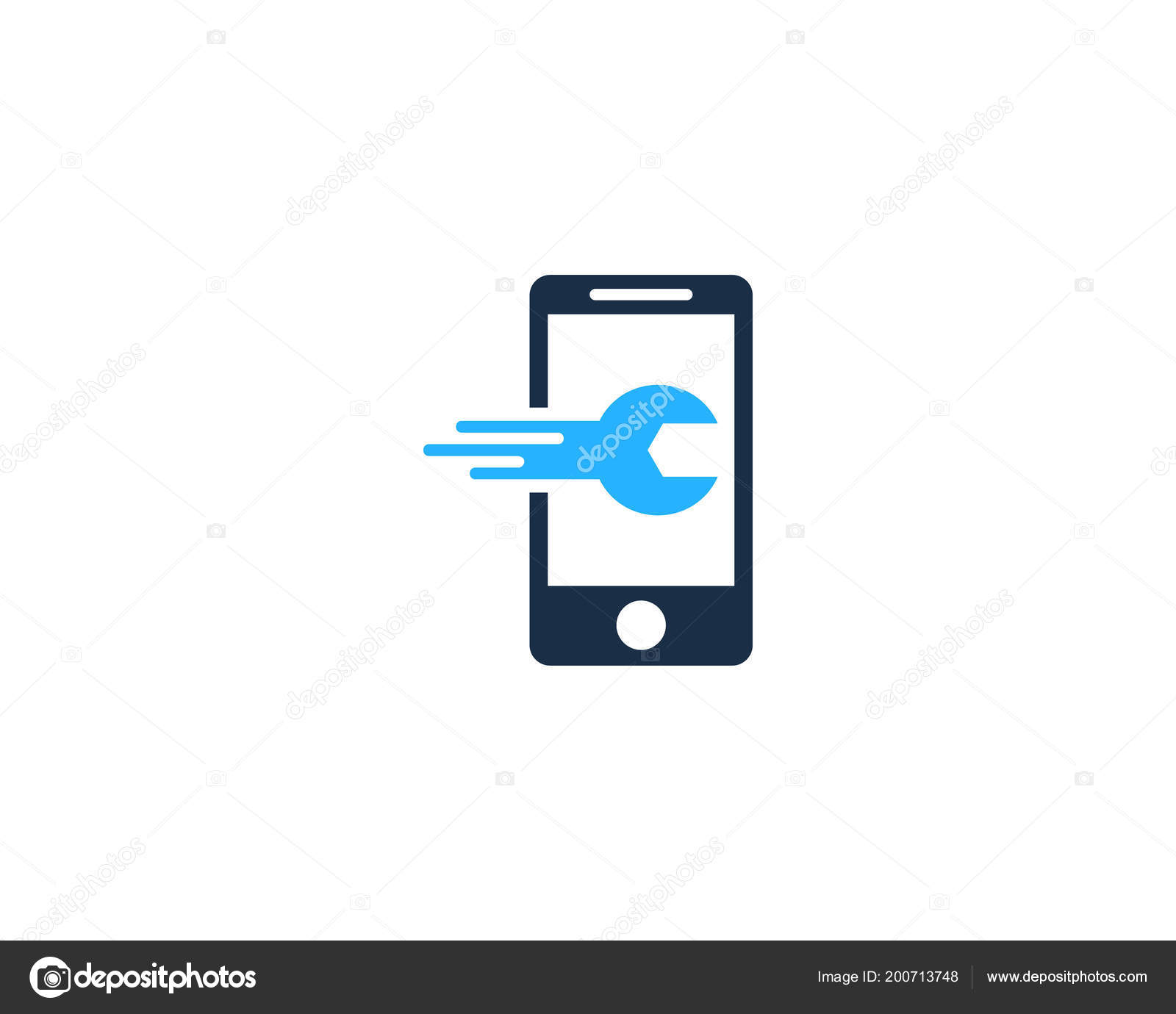 Mobile Fix Repair Logo Icon Design Stock Vector C Putracetol