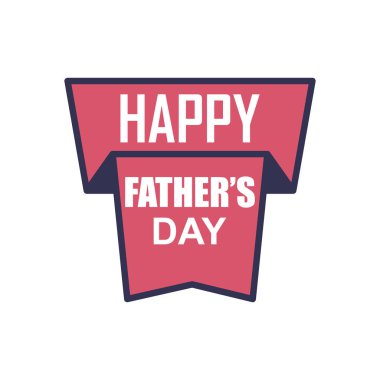 Baba gün rozet etiket Logo simge tasarım