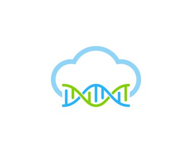 Bulut Dna Logo simge tasarım
