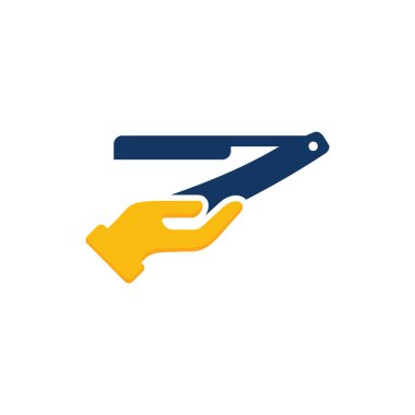 Bakım Logo simgesi tasarım berber