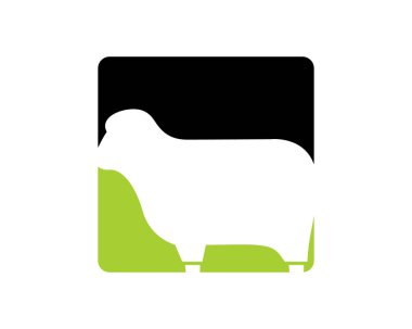 Koyun hayvan Logo simge tasarım