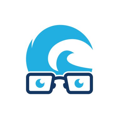 Dalga Geek Logo simge tasarım