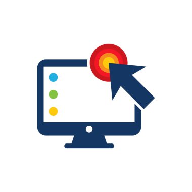 Bilgisayar Logo simgesi tasarım dokunma