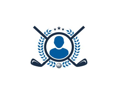 Logo simgesi tasarım insanlar Golf
