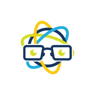 Bilim Geek Logo simge tasarım