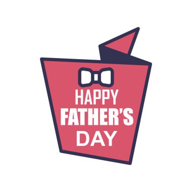 Baba gün rozet etiket Logo simge tasarım