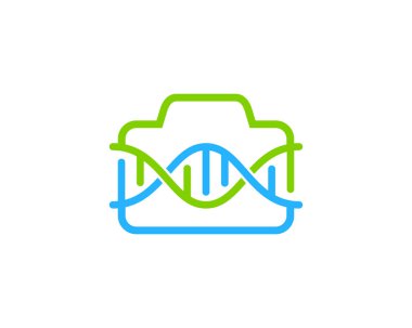 Fotoğraf Dna Logo simge tasarım