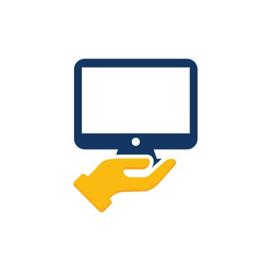 Bilgisayar bakım Logo simge tasarım