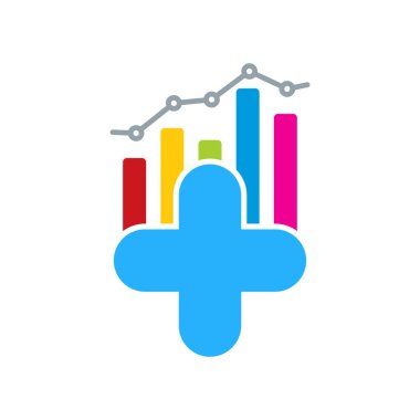 Tıbbi analitik Logo simge tasarım